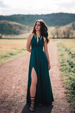 Wrap and Tie Gown