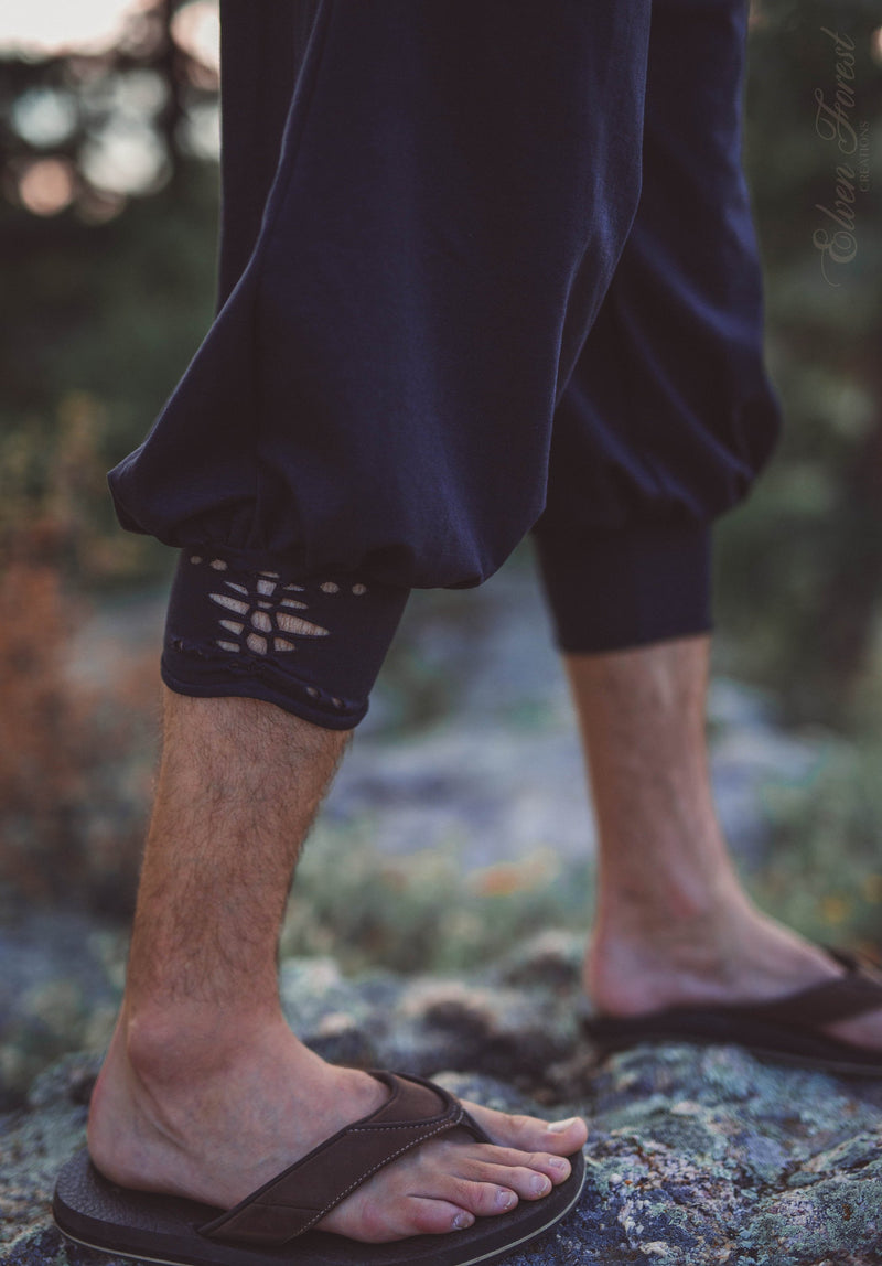 Dastan Pants ~ Men&#39;s Yoga,  Martial Arts and Parkour Pants ~ Elven Forest, mens festival clothing