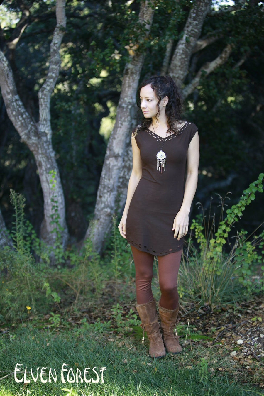 Weave Me Wings Pixie Dress in Black or brown