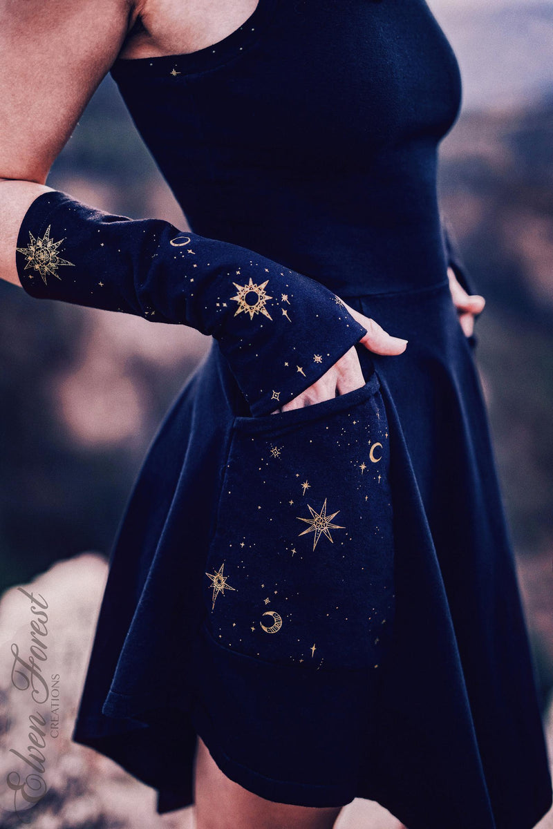 Celestial Dust Mask Hoodie Dress Celestial Dust Mask Hoodie Dress