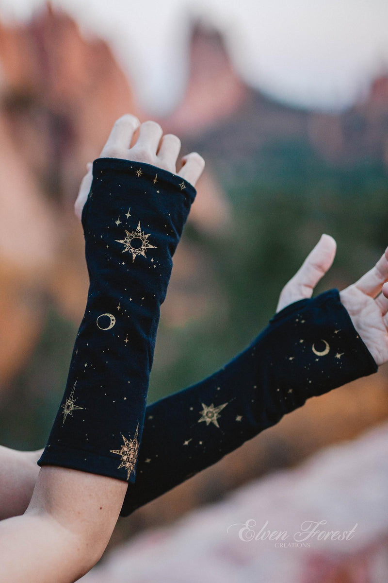 Celestial Fingerless Gloves