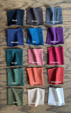 Color Chart and Swatch Sets | Earthy clothing inspired by