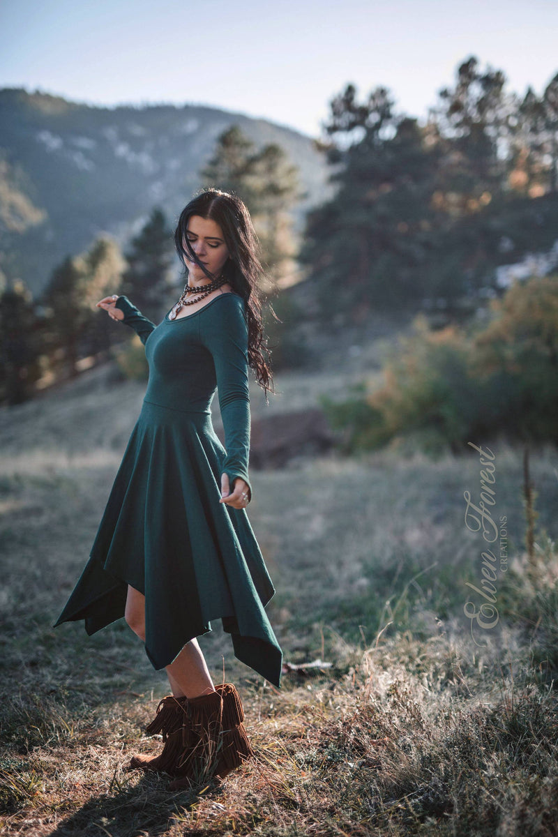 Wonderland Pixie Dress - with Long Sleeves | Earthy clothing inspired by fairytale and festivals as well as by underground communities of artists and travelers. Wonderland Pixie Dress - with Long Sleeves | Earthy clothing inspired by fairytale and festivals as well as by underground communities of artists and travelers.