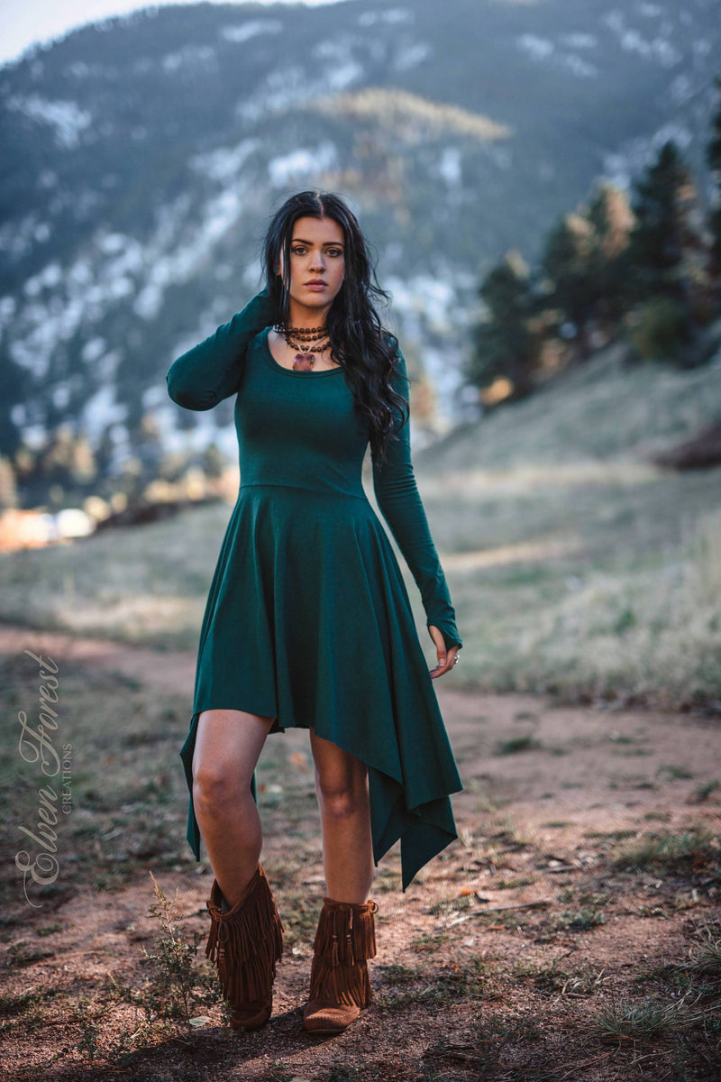 Wonderland Pixie Dress - with Long Sleeves | Earthy clothing inspired by fairytale and festivals as well as by underground communities of artists and travelers. Wonderland Pixie Dress - with Long Sleeves | Earthy clothing inspired by fairytale and festivals as well as by underground communities of artists and travelers.