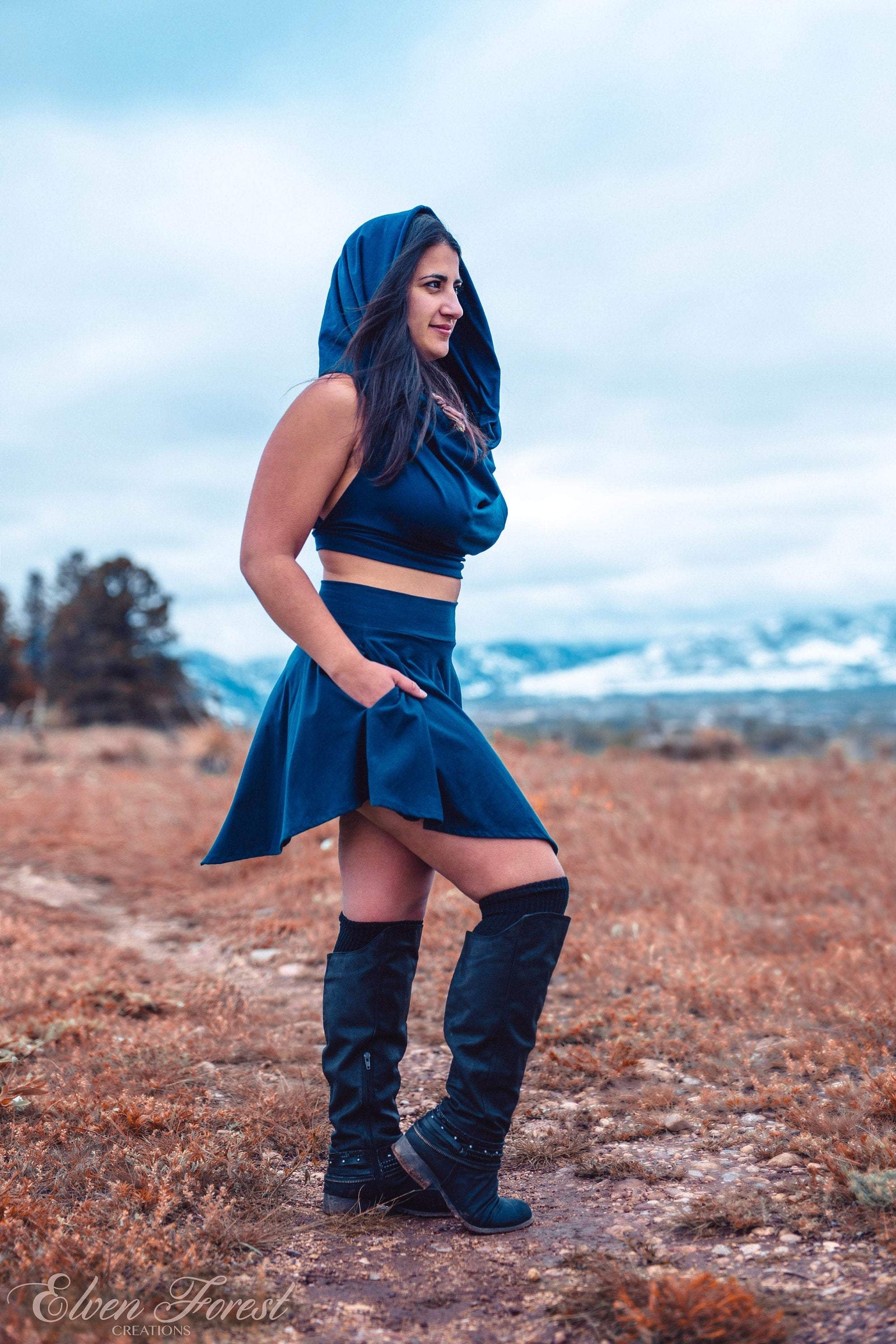 Pixie Flare Skirt ~ With pockets | Earthy clothing inspired Pixie Flare Skirt ~ With pockets | Earthy clothing inspired