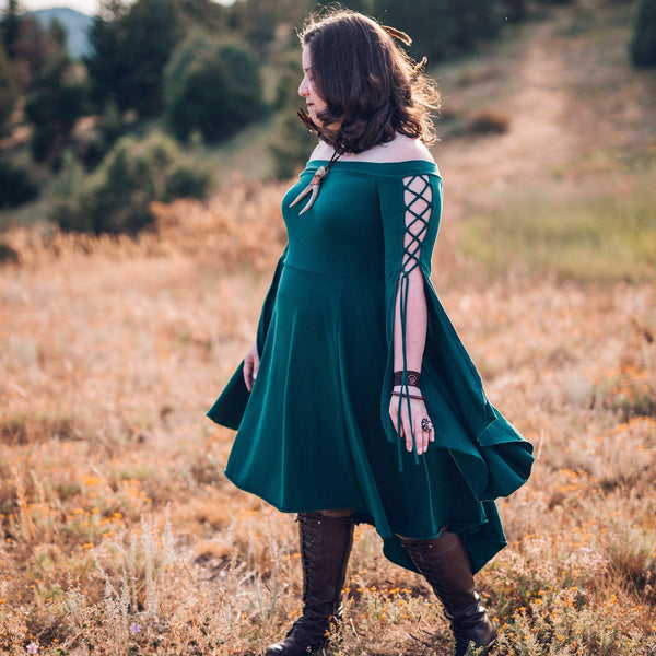 Damsel in a dress new arrivals adie button dress forest