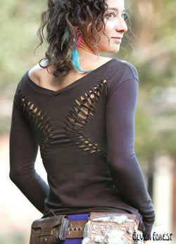 Weave Me Wings Top - Long Sleeved Version with thumb holes