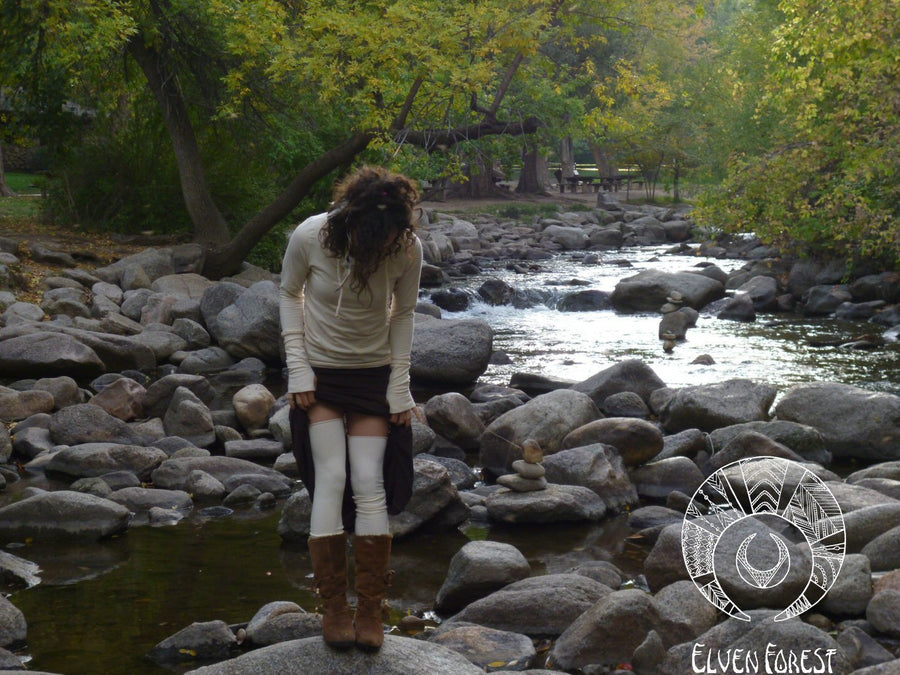 TWO Pairs of Extra Long Cotton Leg Warmers