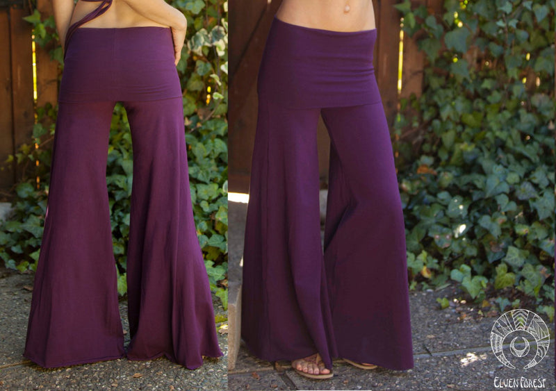 Sara Foldover Waist Yoga Pants Women's Basic Foldover