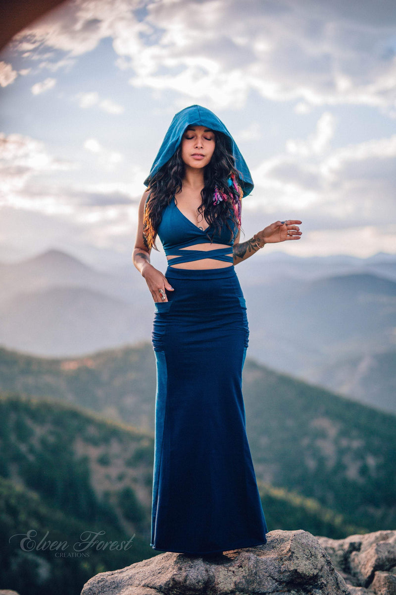 PREMADE Collection: Hooded Bikini Wrap Top ~ Removable Hood