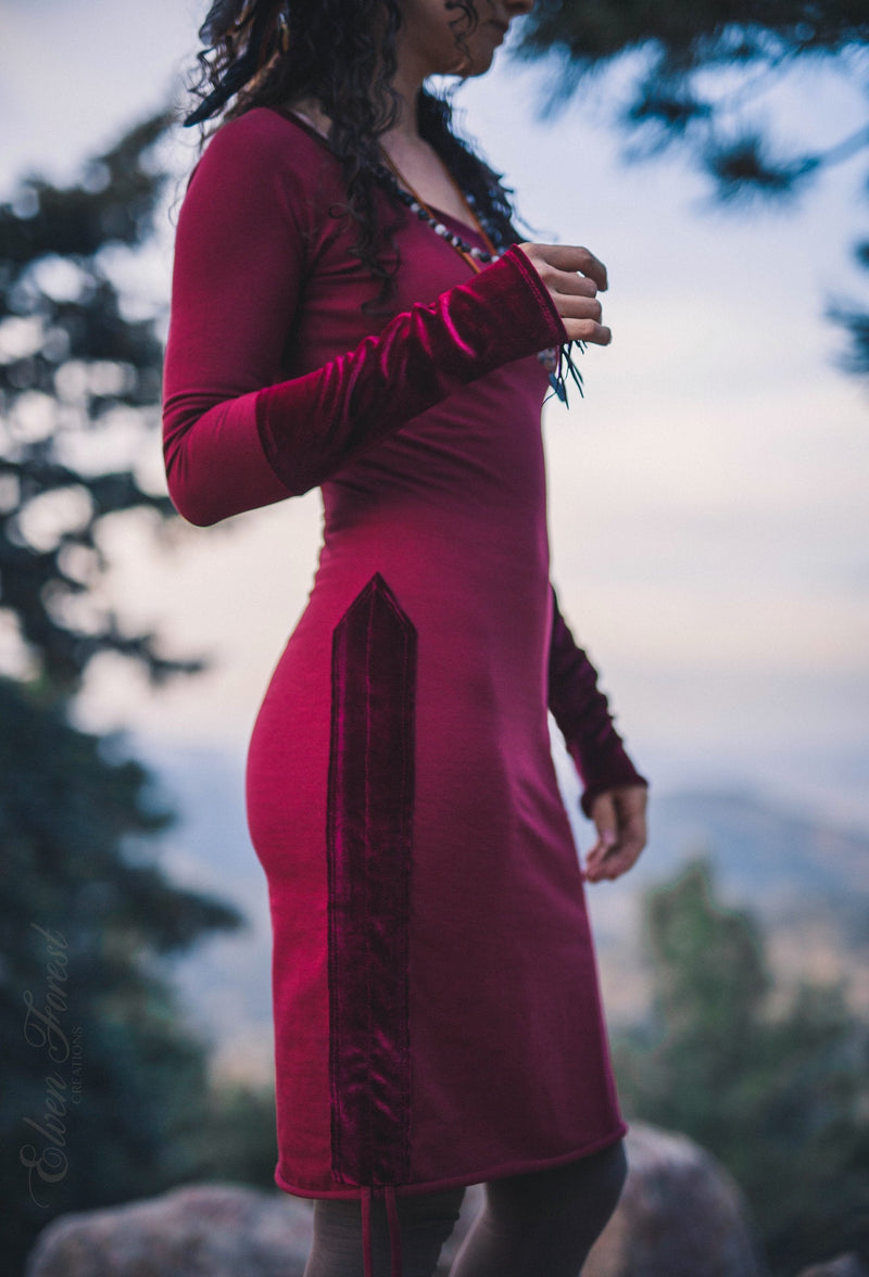 PREMADE Collection: Velvet Accent Winter Dress