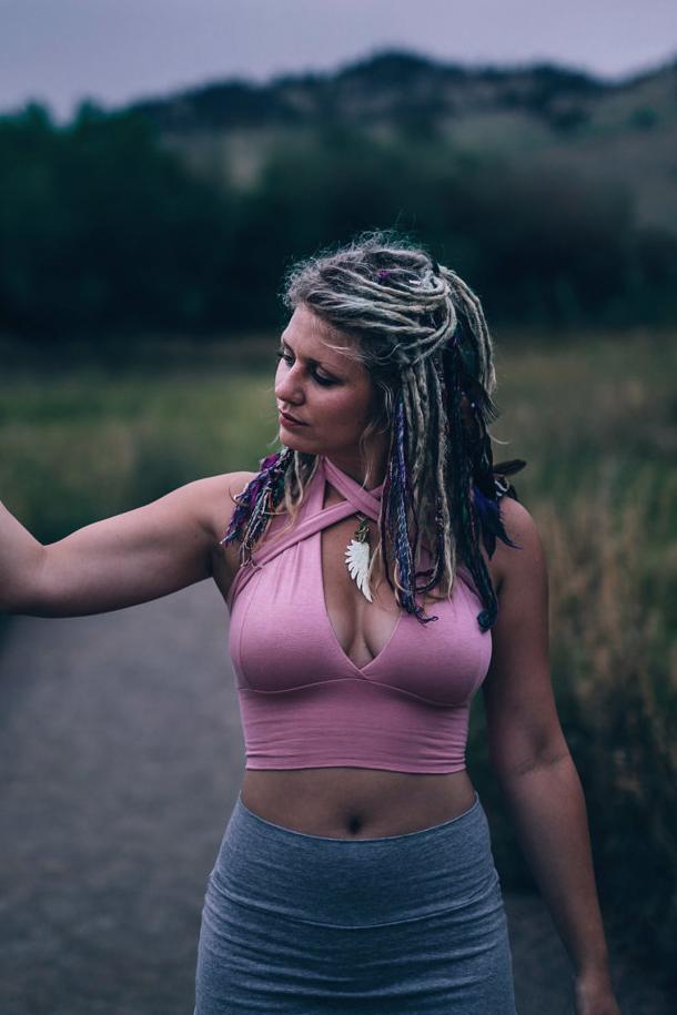 RESERVED for Liz - Wrap and Tie Crop Top