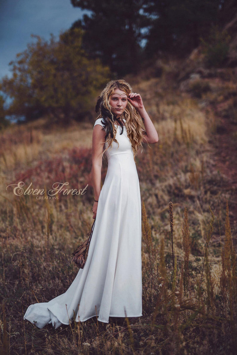 Simply Bohemian Wedding Dress Charcoal / Plus Size Custom Fit Simply Bohemian Wedding Dress Charcoal / Plus Size Custom Fit