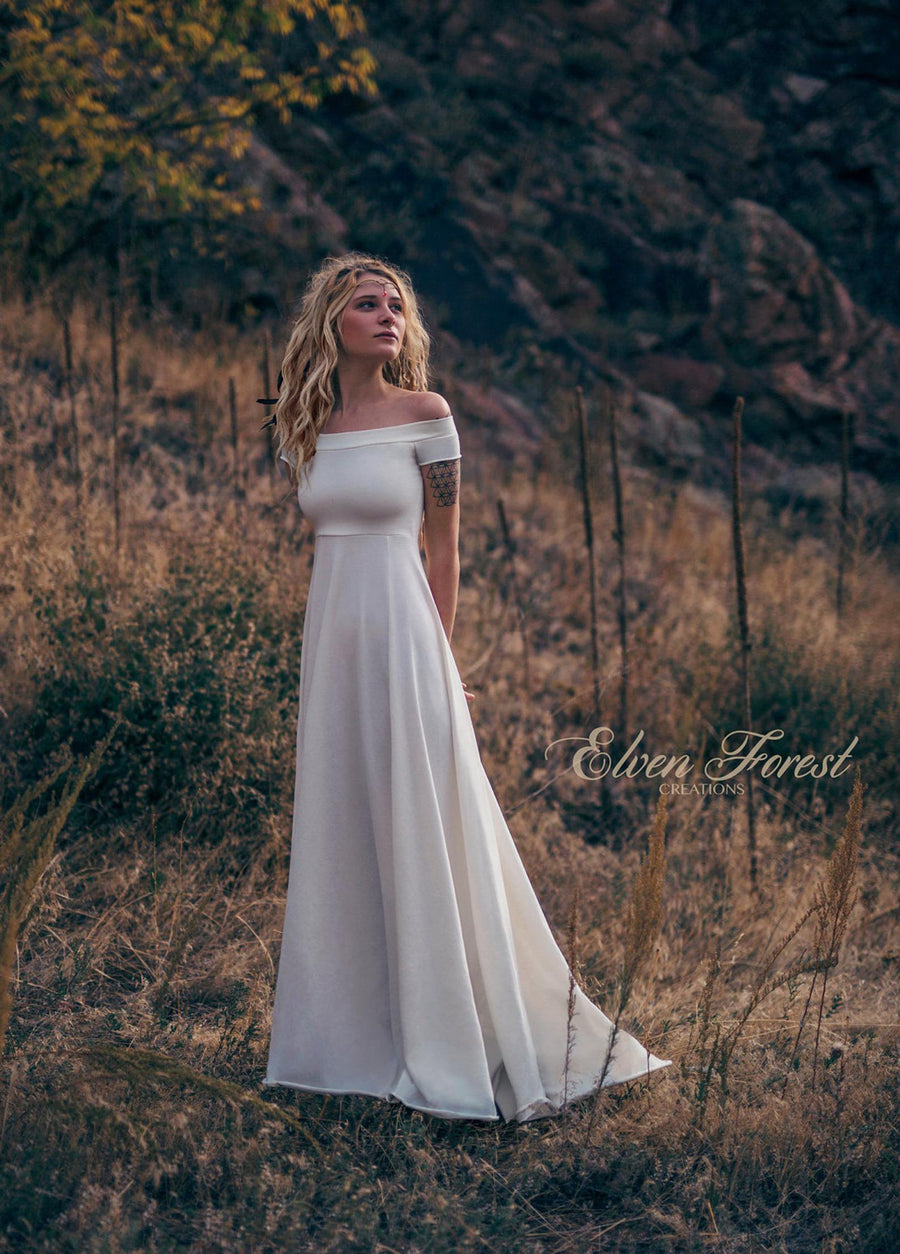 Simply Bohemian Wedding Dress Charcoal / Plus Size Custom Fit Simply Bohemian Wedding Dress Charcoal / Plus Size Custom Fit