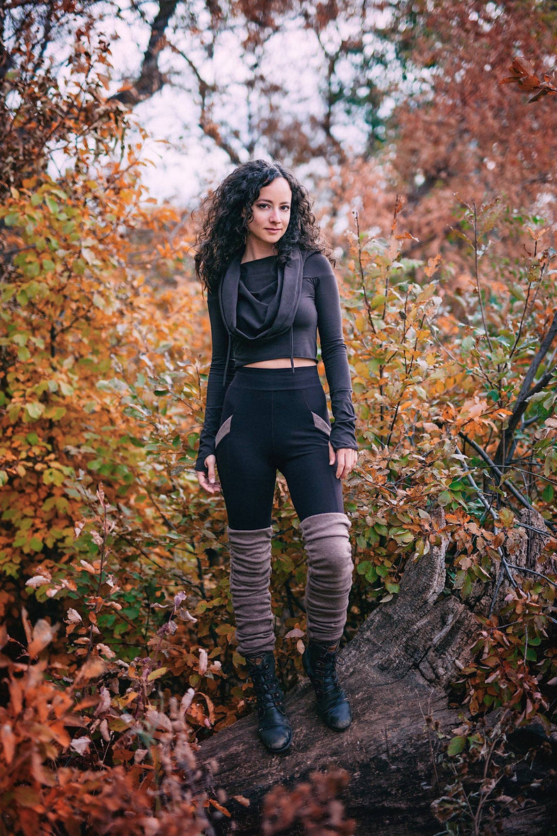 Sweater Warmer Pocket Leggings  Earthy clothing inspired by fairytale and  festivals as well as by underground communities of artists and travelers.