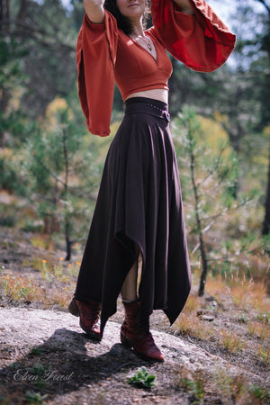 Wonderland Maxi Skirt Earthy clothing inspired by fairytale and festivals as well as by underground communities of artists and travelers